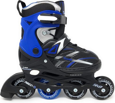 Chicago Skates Boys Adjustable Inline Skates - Medium Sizes J13-4 - Blue in Saudi Arabia