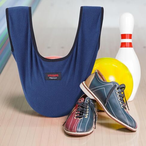 حقيبة تلميع البولينج من فيزمان، منشار منظف كرات البولينج، حقيبة منشفة حامل الكرة، أزرق in Kuwait