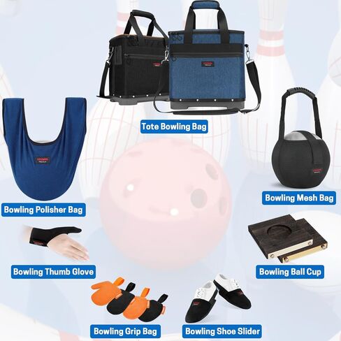حقيبة تلميع البولينج من فيزمان، منشار منظف كرات البولينج، حقيبة منشفة حامل الكرة، أزرق in Kuwait