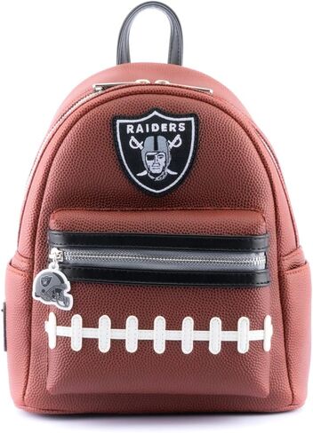Loungefly NFL: حقيبة ظهر تحمل شعار Las Vegas Raiders Pigskin in Saudi Arabia
