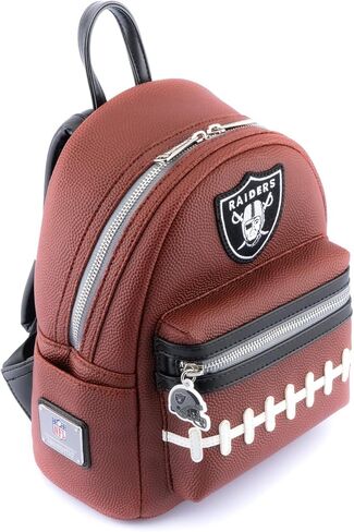 Loungefly NFL: حقيبة ظهر تحمل شعار Las Vegas Raiders Pigskin in Saudi Arabia