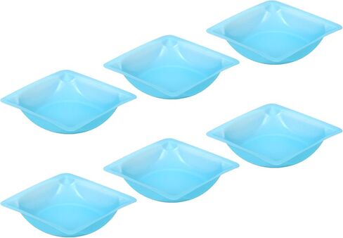 PATIKIL Square Weigh Boats, 7 Pack Plastic Small Scale Trays Powder Dispenser for Weighing Mixing, Blue in Kuwait
