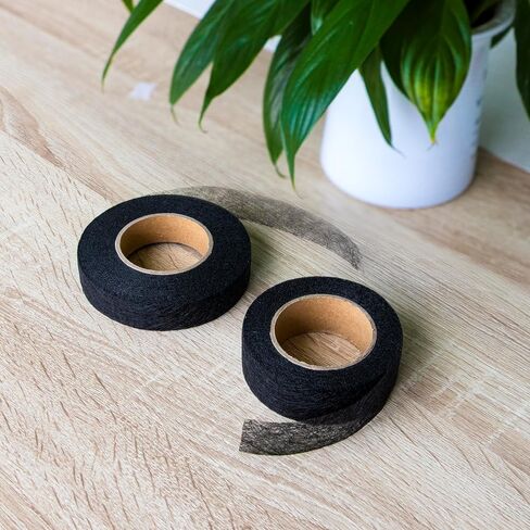 Tymyp Iron Tape, Iron On Hem Tape for Pants, Heavy Duty Fabric Tape, 0.8 inch Wide 66/210 FT Long, Great for Clothing Hemming, Black (2 Rolls) in Saudi Arabia