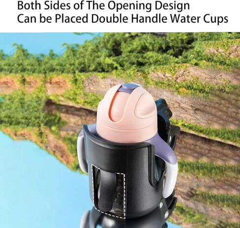 Lvvbaby Universal Cup Holder for Stroller with Phone Holder Suitable for Strollers, Bicycles, Mobile Phone Holder for Strollers, Large Caliber Cup Holder, 2-in-1 Mobile Phone Cup Holder for Strollers in Saudi Arabia
