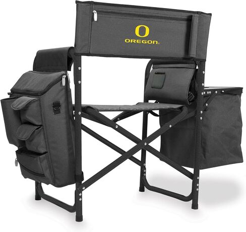 كرسي التخييم PICNIC TIME NCAA Oregon Ducks Fusion مع طاولة جانبية ومبرد ناعم - كرسي الشاطئ للبالغين - كرسي الحديقة in Saudi Arabia