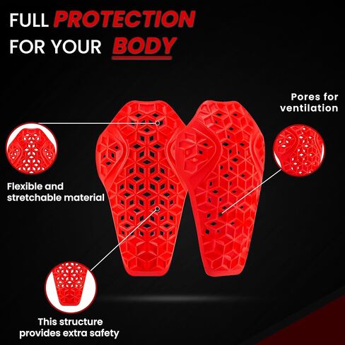 MOTOSTYLEWEAR - اعتماد CE 2 من وسادات حماية الكوع، وواقيات الكوع المعتمدة من المستوى 2، ووسادة استبدال سترة الدراجات النارية لدرع الكوع للرجال والنساء. in Kuwait