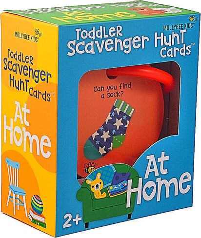 MOLLYBEE Kids Preschool Scavenger Hunt Cards at Home, Preschool Games, Gifts for Ages 3,4 in Saudi Arabia