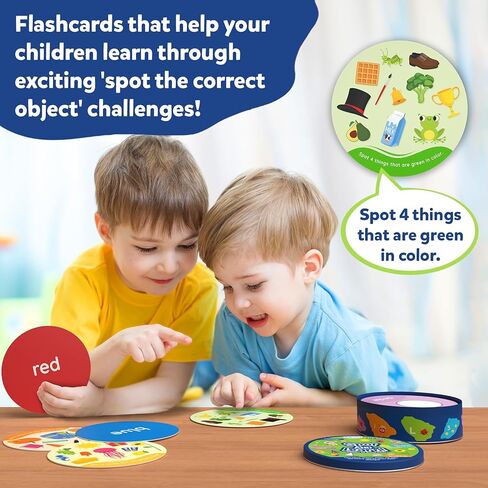 Skillmatics Card Game for Toddlers - Jump & Learn Letters, Numbers, Shapes & Colors, Preschool Learning, Travel Toys, Gifts for Kids Ages 2, 3, 4, 5 in Kuwait