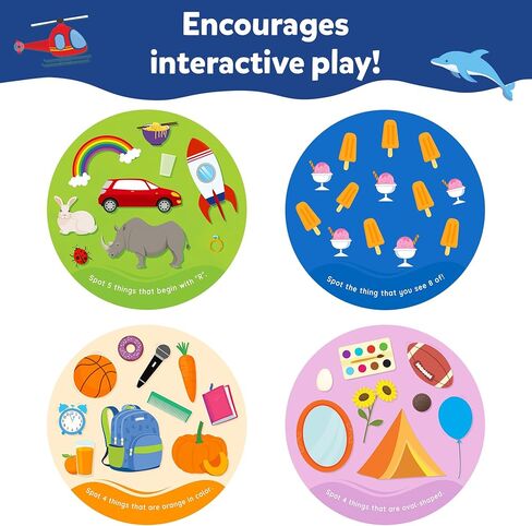 Skillmatics Card Game for Toddlers - Jump & Learn Letters, Numbers, Shapes & Colors, Preschool Learning, Travel Toys, Gifts for Kids Ages 2, 3, 4, 5 in Kuwait