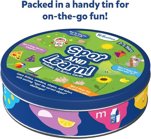 Skillmatics Card Game for Toddlers - Jump & Learn Letters, Numbers, Shapes & Colors, Preschool Learning, Travel Toys, Gifts for Kids Ages 2, 3, 4, 5 in Kuwait