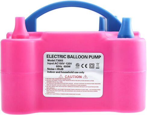 YaeKoo 600W AC Portable Electric Balloon Pump Air Blower Electric Balloon Inflator Dual Nozzle Inflator Blower for Balloon Column Stand for Christmas/Wedding/Party Decoration-110V US Plug in Saudi Arabia