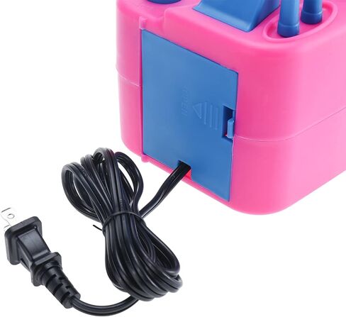 YaeKoo 600W AC Portable Electric Balloon Pump Air Blower Electric Balloon Inflator Dual Nozzle Inflator Blower for Balloon Column Stand for Christmas/Wedding/Party Decoration-110V US Plug in Saudi Arabia