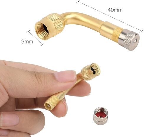 QKURT Bike Valve Adapter Set, 12pcs ValveAdapter Compressor Ball Needle Bicycle Pump Valve Extensions for Bike Tire Balls Balloon in Saudi Arabia