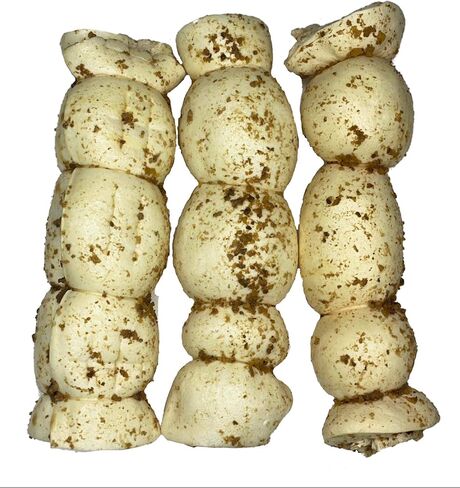 123 Treats Thick Beef Cheek Retriever Roll Chews for Dogs (10-12" - (6 Count) with Bully Dust) in Saudi Arabia