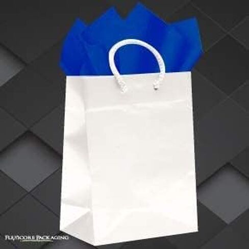 تغليف فليكسيكور| مناديل ورقية لتغليف الهدايا|15 بوصة × 20 بوصة|100 قطعة (أزرق ياقوتي، 100 ورقة) in Saudi Arabia
