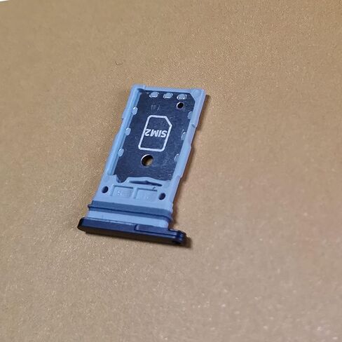 S21 FE Dual SIM Card Holder Replacement Card Tray for Samsung Galaxy S21 FE 5G G990 6.4 Inch (not fit for S21 or S21 Plus Version) -Black (Black) in Saudi Arabia