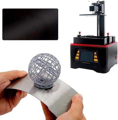 HysiPrui Flexible Spring Steel Magnetic Build Plate for Resin 3D Printer - SLA 3D Printer Parts/Accessories Replacement Build Platform Bed Compatible with Anycubic Photon M5s 230x135mm in Saudi Arabia