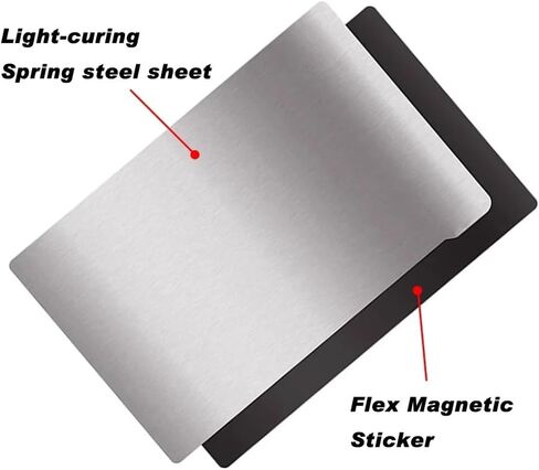 HysiPrui Flexible Spring Steel Magnetic Build Plate for Resin 3D Printer - SLA 3D Printer Parts/Accessories Replacement Build Platform Bed Compatible with Anycubic Photon M5s 230x135mm in Saudi Arabia