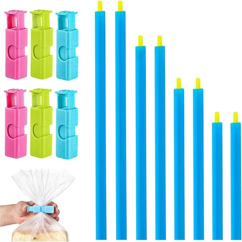 مشابك شرائح HXLVENDORS، سدادة أكياس الرقائق، 14 قطعة من مشابك الأكياس للطعام مثالية لمشابك الرقائق ومشابك الأكياس ومشابك الطعام in Kuwait