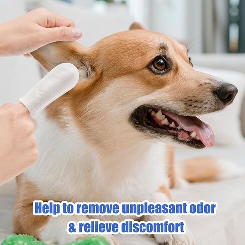 عبوة واحدة من مناديل تنظيف أذن الكلاب من أفونت، غمد لطيف لتنظيف الأذن للقطط والحيوانات الأليفة، 50 قطعة للاستعمال مرة واحدة in Kuwait