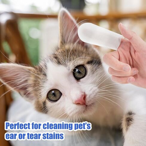 عبوة واحدة من مناديل تنظيف أذن الكلاب من أفونت، غمد لطيف لتنظيف الأذن للقطط والحيوانات الأليفة، 50 قطعة للاستعمال مرة واحدة in Kuwait