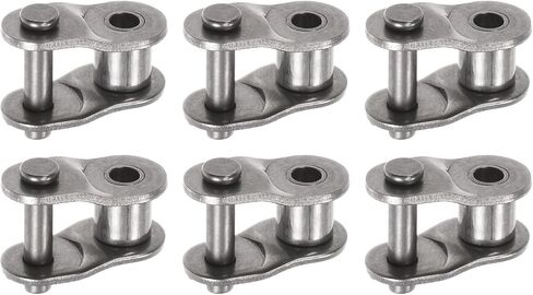 uxcell 6Pcs #50 Chain Offset Half Link Roller 5/8" Pitch Stainless Steel Standard Chain End Connector Split Links for 10A Chain in Saudi Arabia
