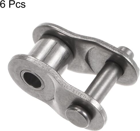 uxcell 6Pcs #50 Chain Offset Half Link Roller 5/8" Pitch Stainless Steel Standard Chain End Connector Split Links for 10A Chain in Saudi Arabia