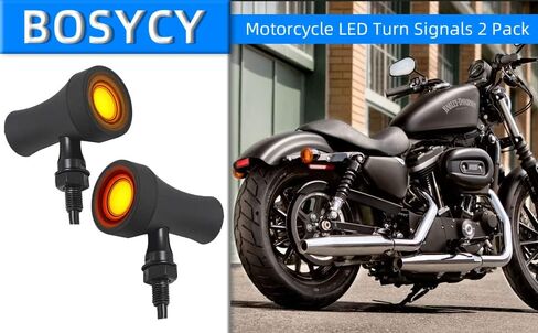 BOSYCY دراجة نارية بدوره إشارات أضواء LED الذيل مع بارد الجمجمة 2-حزمة، 40 المصابيح الحمراء العنبر للفرامل الخلفية مؤشر الذيل الوامض العالمي صالح هارلي هوندا كاواساكي سوزوكي انتصار (الجمجمة الكروم) in Kuwait