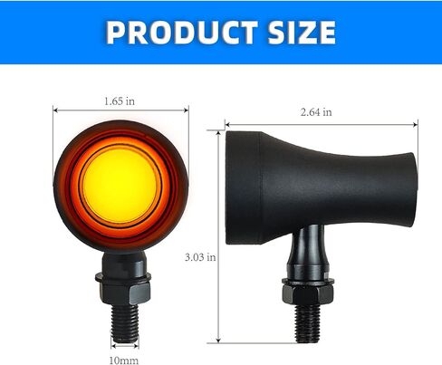 BOSYCY دراجة نارية بدوره إشارات أضواء LED الذيل مع بارد الجمجمة 2-حزمة، 40 المصابيح الحمراء العنبر للفرامل الخلفية مؤشر الذيل الوامض العالمي صالح هارلي هوندا كاواساكي سوزوكي انتصار (الجمجمة الكروم) in Kuwait