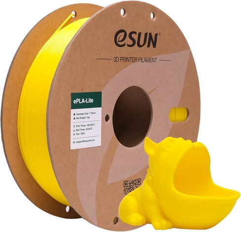eSUN PLA Filament 1.75mm, High Toughness 3D Printer Filament Upgraded PLA Filament, Dimensional Accuracy +/- 0.03mm, 1KG Cardboard Spool (2.2 LBS) 3D Printing Filament for 3D Printers, Black in Saudi Arabia