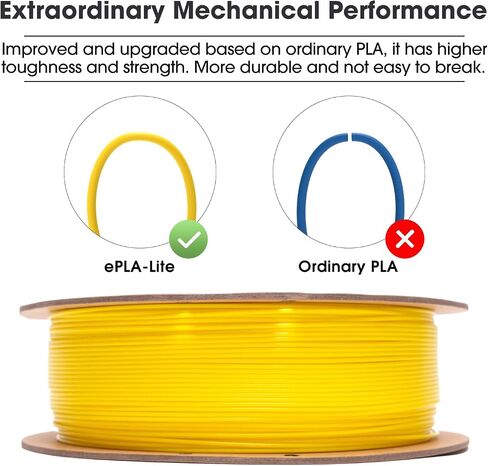 eSUN PLA Filament 1.75mm, High Toughness 3D Printer Filament Upgraded PLA Filament, Dimensional Accuracy +/- 0.03mm, 1KG Cardboard Spool (2.2 LBS) 3D Printing Filament for 3D Printers, Black in Saudi Arabia
