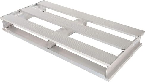 Vestil AP-4824 منصة ألومنيوم للخدمة الشاقة 24 بوصة × 48 بوصة × 6 بوصة 4000 رطل. السعة فضية in Saudi Arabia