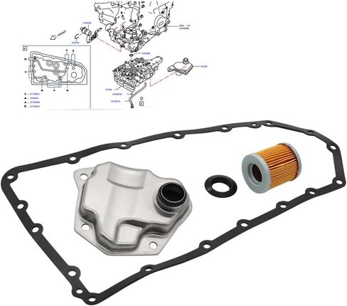 Nakkaa Automatic Transmission with Disc Seal Oil Cooler Return Compatible with Rogue 2008-2013 Compass 2008-2015 JF011E RE0F10A in Saudi Arabia