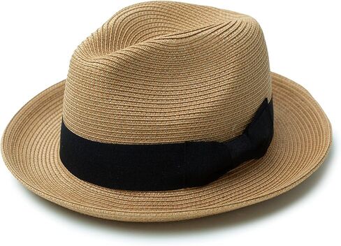 Joywant Men's Straw Fedora Sun Hats with Snap Brim UPF 50+ Protection Brim, Beach Panama Hat for Men Beige in Saudi Arabia
