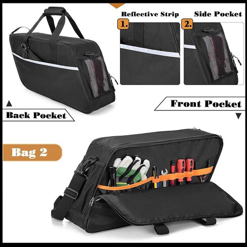 حقيبة بطانات السرج من HODRANT ومبرد حقيبة السرج للدراجات النارية، حقيبتين، متوافقة مع حقيبة السرج الصلبة Harley Davidson 2014-2022، منظم حقيبة السرج للدراجات النارية للسفر وإدراج حقيبة تبريد معزولة in Kuwait