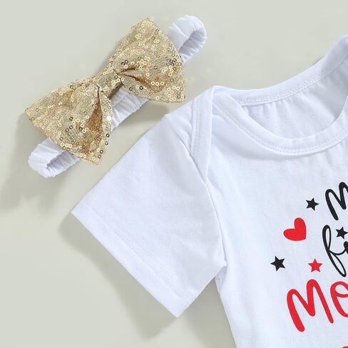 DuAnyozu Newborn Baby Girl Skirt Set Short Sleeve Romper Bodysuit and Tulle Tutu Skirt My First Mothers Day Summer Outfit in Saudi Arabia