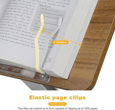 حامل كتب كاري كاثي للقراءة، حامل قابل للتعديل بقاعدة دوارة 360 درجة ومشابك للصفحات، شاشة عرض كتب سطح المكتب قابلة للطي، حامل كتب الطبخ، للمطبخ، المكتب المنزلي، الكمبيوتر المحمول، الكمبيوتر اللوحي، كيندل in Kuwait