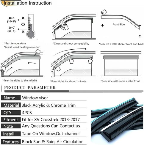 BeeGo Window Vent Visor Deflectors Rain Guards 6pcs Compatible with Toyota Rav4 2019 2020 2021 2022 2023 Rain Guards for Car Windows Accessories Black Sports Style in Saudi Arabia