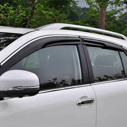 BeeGo Window Vent Visor Deflectors Rain Guards 6pcs Compatible with Toyota Rav4 2019 2020 2021 2022 2023 Rain Guards for Car Windows Accessories Black Sports Style in Saudi Arabia
