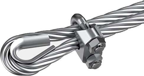 KIKEEP 1 حزمة 304 سلسلة من الفولاذ المقاوم للصدأ كشتبان سلك حبل كابل الكشتبانات تزوير لوس كابلوير كشتبان (M16 لحبل سلك 5/8 بوصة) in Kuwait