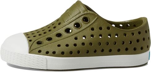 Native Shoes Kids Jefferson (Toddler/Little Kid) - EVA Upper and Lining - Perforations for Temperature Control Rookie Green/Shell White 5 Toddler M in Saudi Arabia
