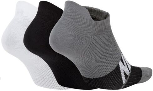 Nike Women's Everyday Plus Lightweight Training No Show Socks 3 Pack (Black(SK0042-922)/Gray/White, Medium) in Saudi Arabia
