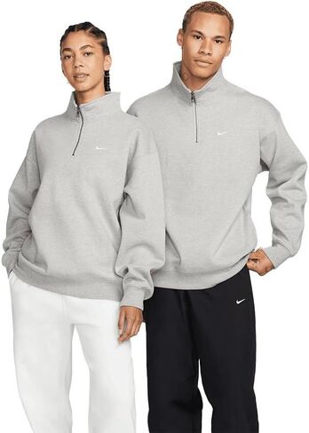 Nike Solo Swoosh Men's 1/4-Zip Top (as1, alpha, m, regular, regular, Gray) in Saudi Arabia