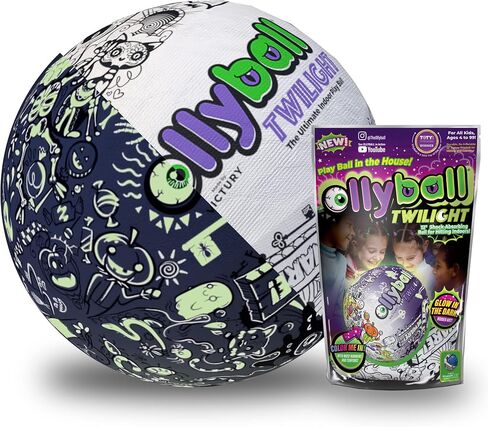 Ollyball Twilight - Glow in the Dark, Color-in Ball for Full-Force indoor and Outdoor Play! in Kuwait