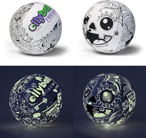 Ollyball Twilight - Glow in the Dark, Color-in Ball for Full-Force indoor and Outdoor Play! in Kuwait