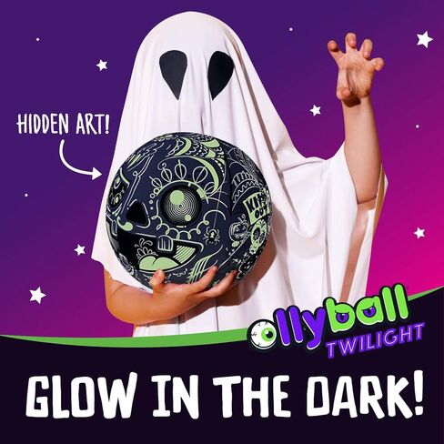 Ollyball Twilight - Glow in the Dark, Color-in Ball for Full-Force indoor and Outdoor Play! in Kuwait