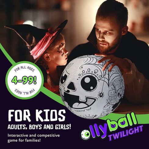 Ollyball Twilight - Glow in the Dark, Color-in Ball for Full-Force indoor and Outdoor Play! in Kuwait
