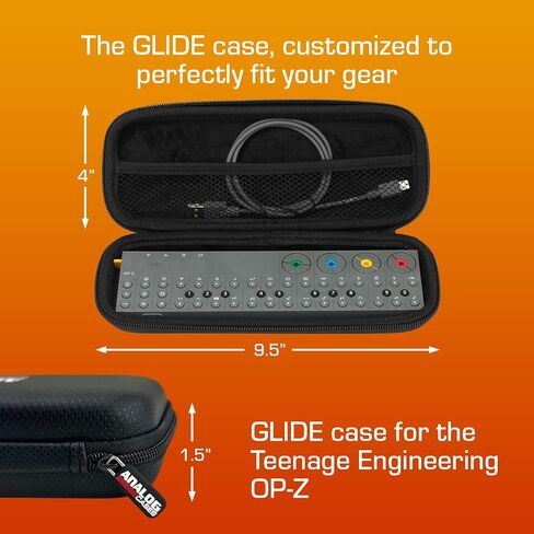 ANALOG CASES Teenage Engineering OP-Z Case - Custom-Fitted Compact GLIDE Case for Travel in Saudi Arabia