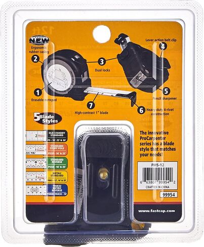 Fastcap PMS-12 12-Foot Metric/Standard Measuring Tape & PSSP16 16 Pad Standard Story Pole Measuring Tape in Saudi Arabia