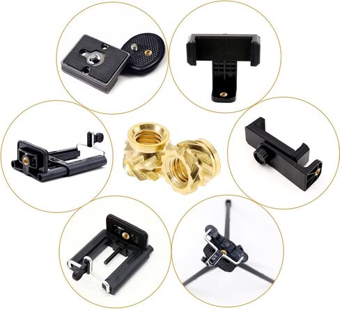 100 قطعة من Amabro 100 قطعة M3x4x5mm إدراجات مترابطة، طباعة ثلاثية الأبعاد صواميل نحاسية مترابطة خيط صامولة نحاسية حرارية مخرشة لأجزاء الطباعة ثلاثية الأبعاد للكمبيوتر المحمول والسيارات غلاف بلاستيكي in Kuwait